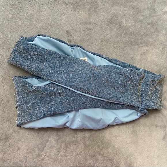 New! Baobab goa top glossy blue bikini top one shoulder 24317 - Picture 6 of 8